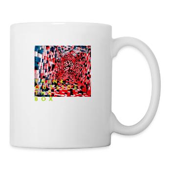 Think outside the box positive thoughts happy - Mug - white - Right
