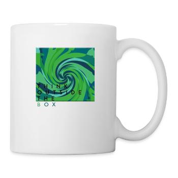 Think outside the box positive thoughts happy - Mug - white - Right