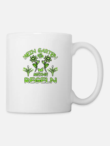 Garten - Tasse - Weiß