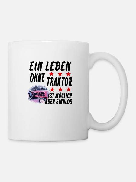 Traktor - Tasse - Weiß