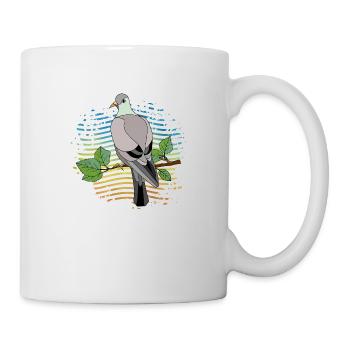Vogel - Tasse - Weiß - Rechts