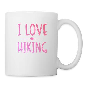 Ich liebe Hiking - Tasse - Weiß - Rechts