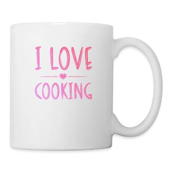 Ich liebe Kochen - Tasse - Weiß - Rechts