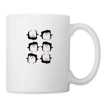 Viele Pinguine - Tasse - Weiß - Rechts