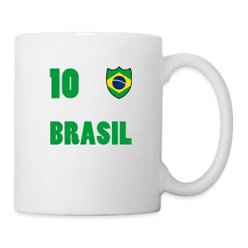 Maillot brésil 10 - Mug blanc - blanc - Droite