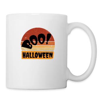 Boo Vintage Sunset Halloween - Mug - white - Right