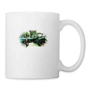 Tracteur - Mug blanc - blanc - Droite
