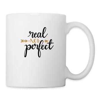 Real not perfect - Tasse - Weiß - Rechts