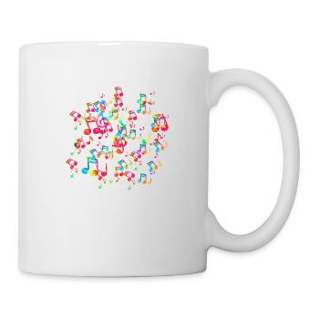 Musique drôle groupe rétro chanson hipster vinyl party - Mug blanc - blanc - Droite