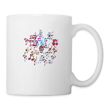 Musique drôle groupe rétro chanson hipster vinyl party - Mug blanc - blanc - Droite