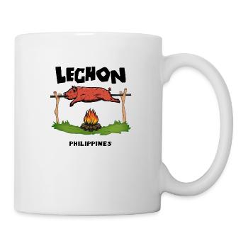 Lechon Philippinen Spanferkel Cebu Manila Geschenk - Tasse - Weiß - Rechts