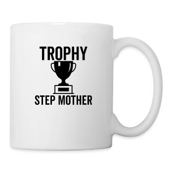 Trophäe Stiefmutter - Tasse - Weiß - Rechts