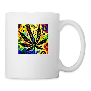 Psychedelic Cannabis - Tasse - Weiß - Rechts