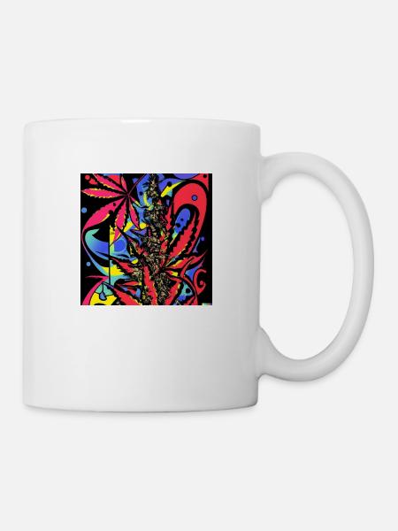 Psychedelic Cannabis II - Tasse - Weiß