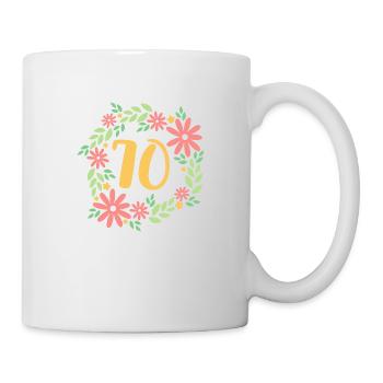 Cadeau du 70e anniversaire - Mug blanc - blanc - Droite