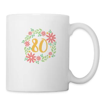 80th Birthday Gift - Mug - white - Right