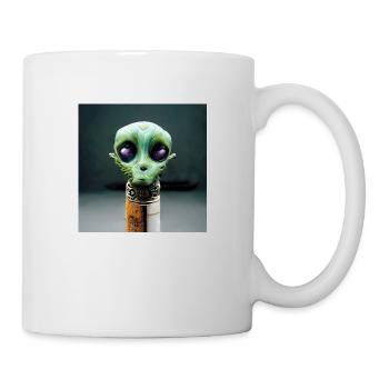 Abstract foreigner on a stick - Mug - white - Right