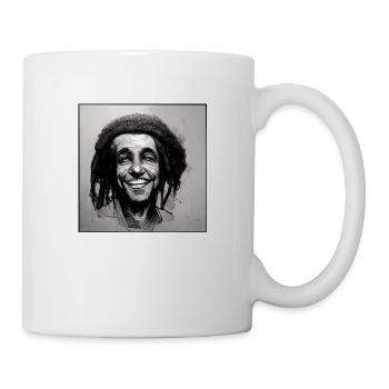 Rastafarian Sketch Painting - Mug - white - Right