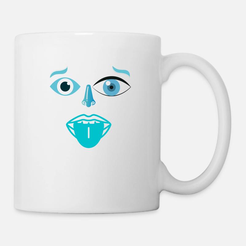 Mint Face - Tasse - Weiß
