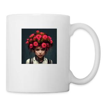 Flower punk girls - Mug - white - Right