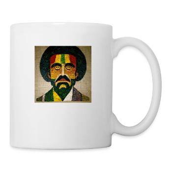 Mosaik Rasta-malerei - Tasse - Weiß - Rechts