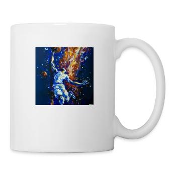 Basketball Spieler am Dunken - Tasse - Weiß - Rechts