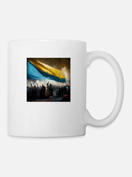 Sieg Der Ukraine - Tasse - Weiß