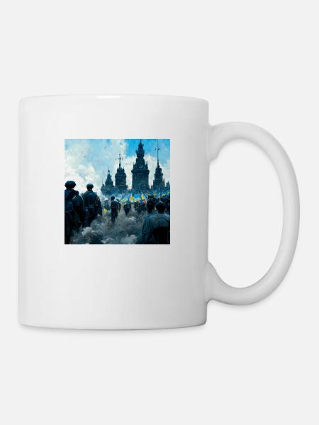 Sieg Der Ukraine - Tasse - Weiß