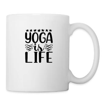 Yoga is Life - Mug - white - Right