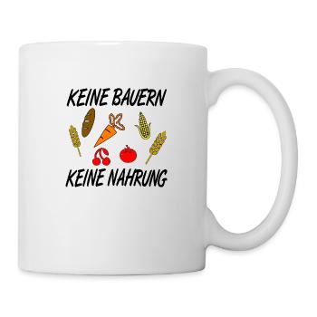 Bauer - Tasse - Weiß - Rechts