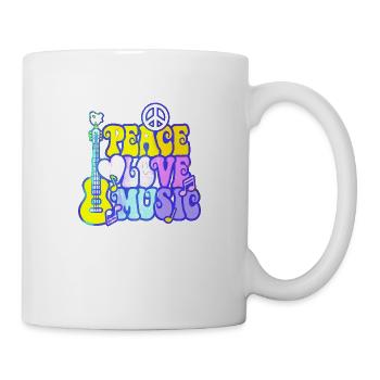 Music funny jazz retro song hipster vinyl rock - Mug - white - Right