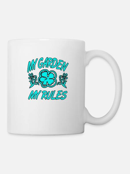 Garten - Tasse - Weiß