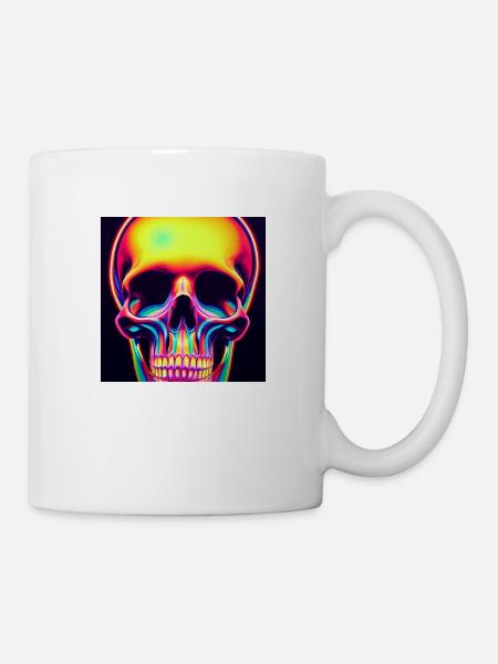 Disco-schädel - Tasse - Weiß