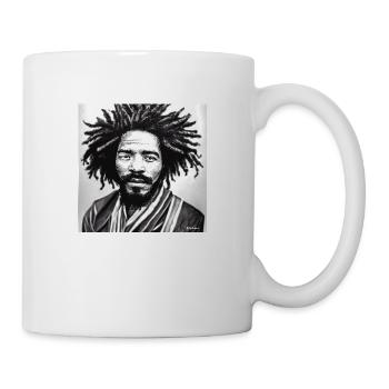 Rasta Man Skizzenkunst - Tasse - Weiß - Rechts