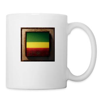 Peinture encadrée Reggae Wood Flag - Mug blanc - blanc - Droite