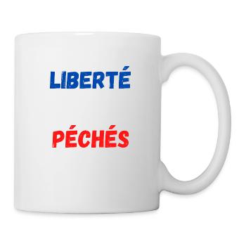 Liberté égalité péchés - Mug blanc - blanc - Droite