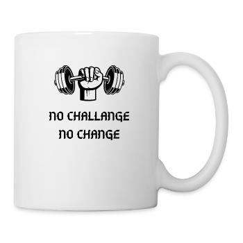 PAS DE CHALLANGE PAS DE CHANGEMENT - Mug blanc - blanc - Droite