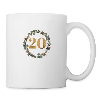 20 Number wreath - Mug - white - Right