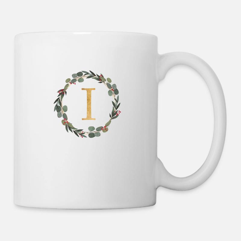 Monogramme I Personnalisable - Mug blanc - blanc