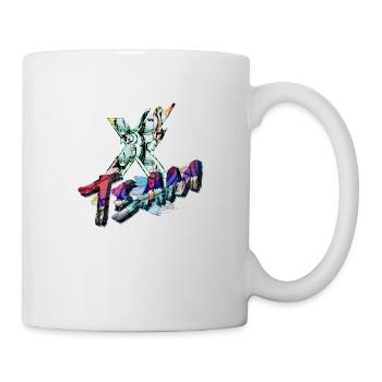 Symbol graffitti typography letter Alphabet X team - Mug - white - Right
