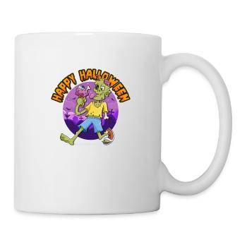 FUN ZOMBIE EATING BRAIN ICE CREAM - Mug - white - Right