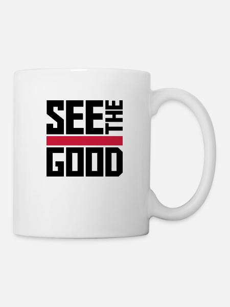 voir la bonne citation - Mug blanc - blanc