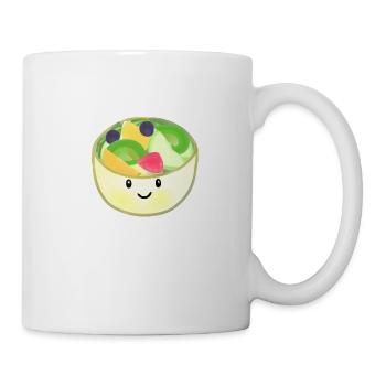 Super doux bol de fruits heureux kawaii - Mug blanc - blanc - Droite