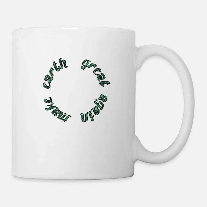 make earth great again/green - Tasse - Weiß