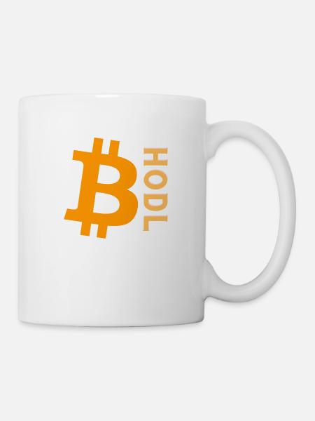 BTC HODL - Tasse - Weiß