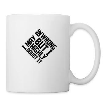 Je peux me tromper - Mug blanc - blanc - Droite