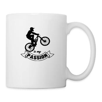 MTB is my Passion - Mug - white - Right
