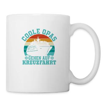 Des grands-pères cool partent en croisière grand-père S - Mug blanc - blanc - Droite