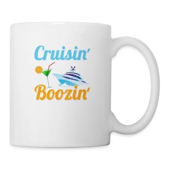 Cruisin'& Boozin Crusing Vacation Cruiser - Mug - white - Right