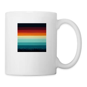 8 Colors 8-bit Vintage Rainbow - Mug - white - Right